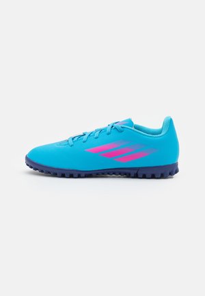 X SPEEDFLOW.4 TF UNISEX - Astro turf trainers - sky rush/team shock pink/legacy indigo