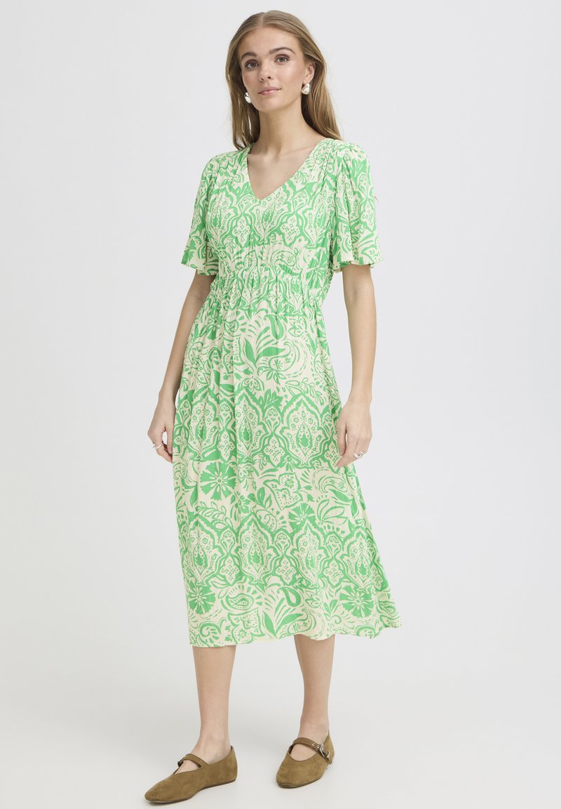 ICHI IHMARRAKECH AOP DR25 - Day dress - greenbriar folklore/green -  Zalando.ie