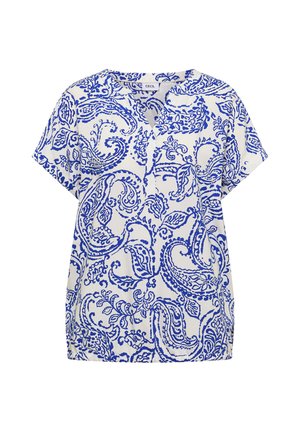 Cecil, BLOUSE WITH SPLIT NECK AND PRINT - Bluse - vanilla white