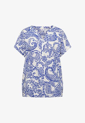 Cecil, BLOUSE WITH SPLIT NECK AND PRINT - Bluse - vanilla white