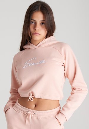 SIGNATURE - Sweat à capuche zippé - pink