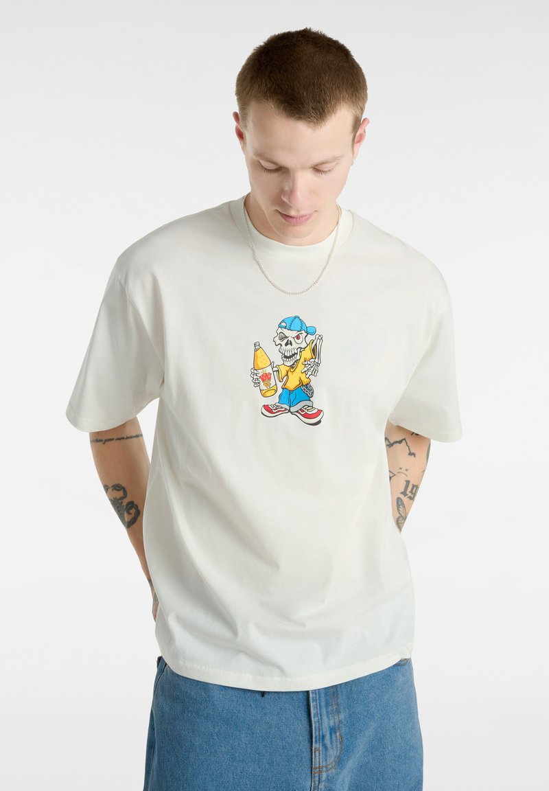 Vans REGGIE - T-shirts print - marshmallow