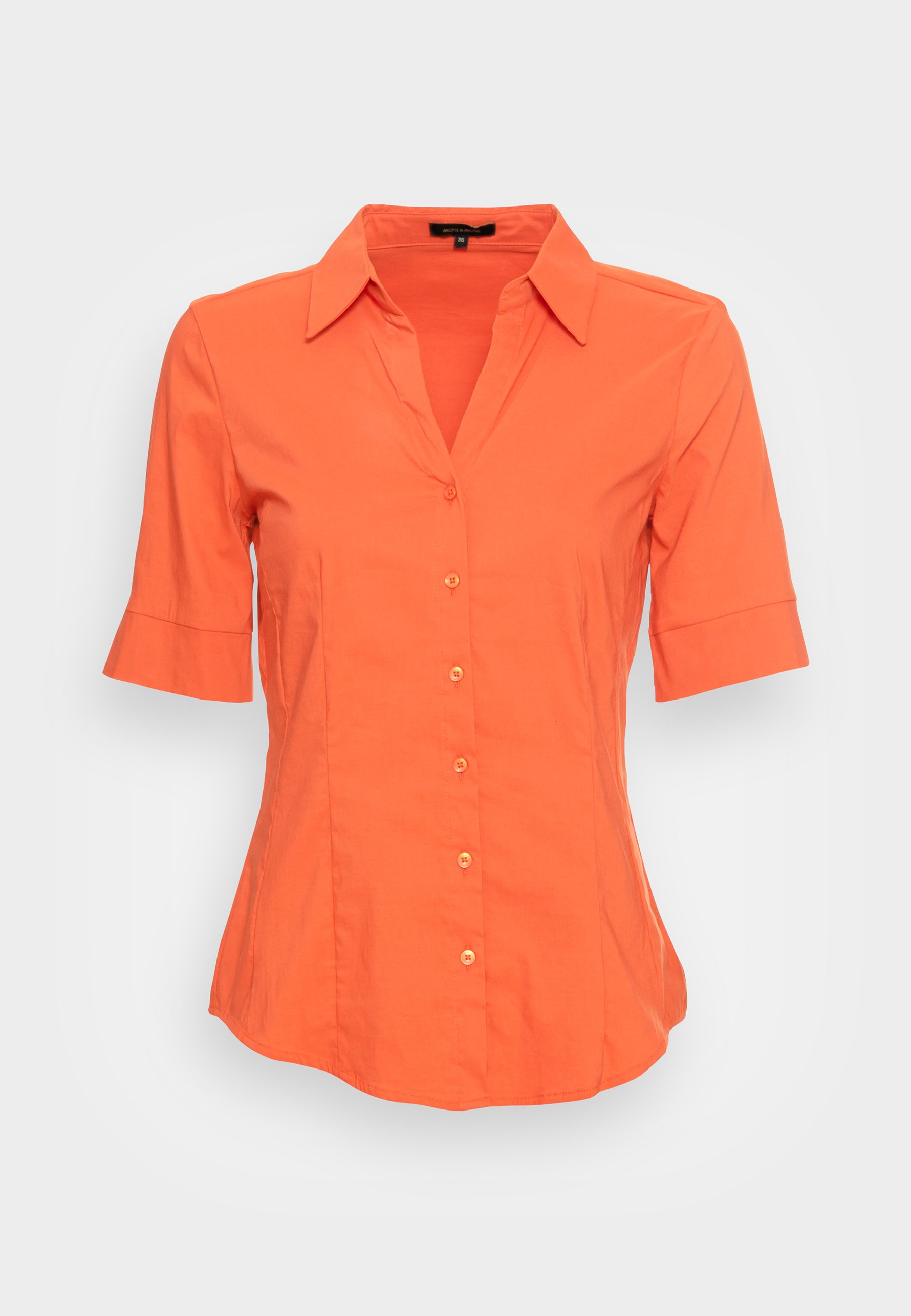 burnt orange button up shirt women's