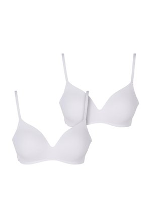 BASIC PADDED 2-PACK - T-shirt bra - white white