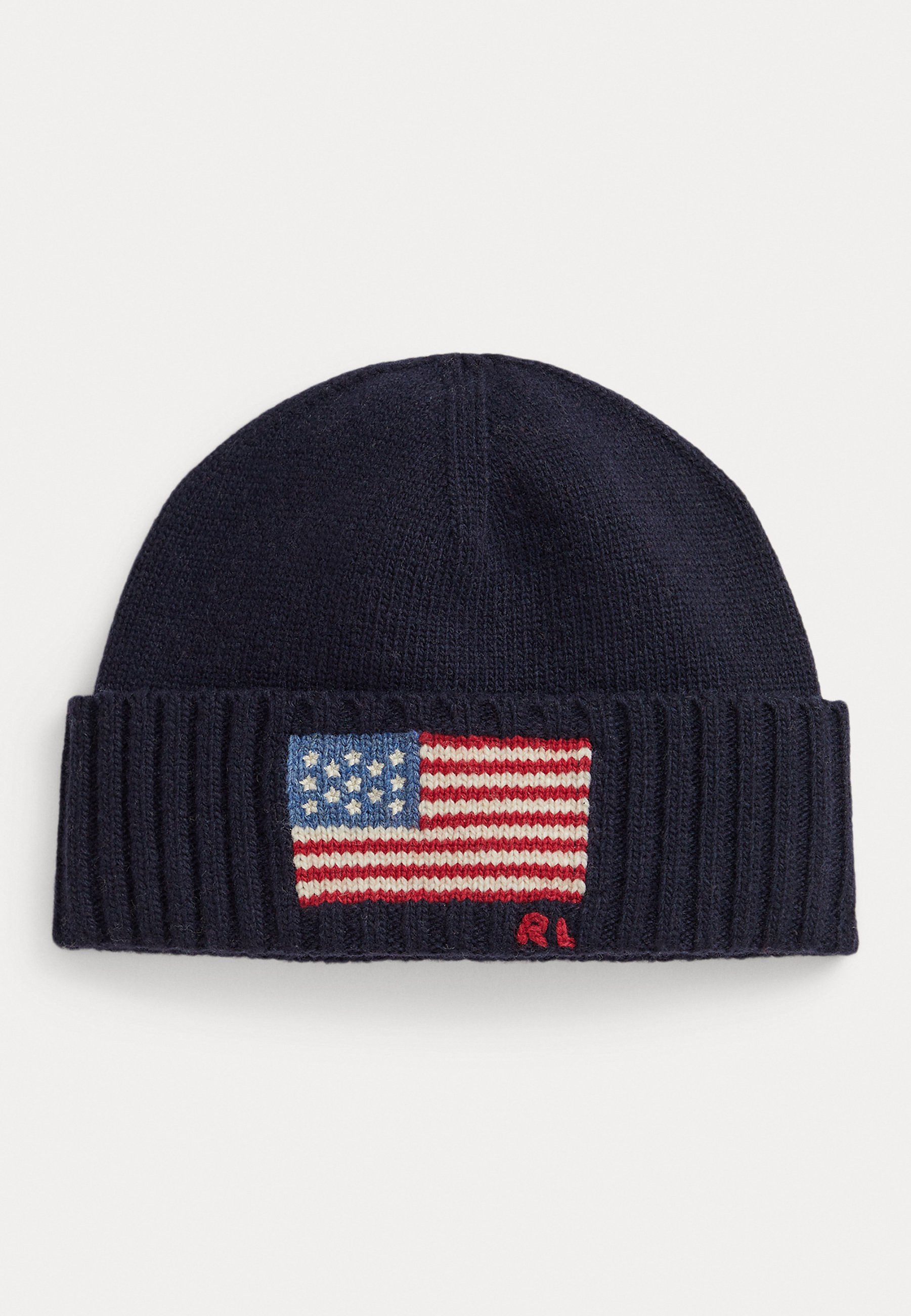 Polo Ralph Lauren FLAG-INTARSIA WOOL-BLEND BEANIE Beanie