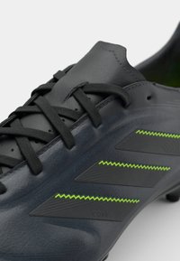 adidas Performance COPA PURE III LEAGUE FG/MG - Kopačky na pevný povrch - core black/dgh solid grey/lucid lemon