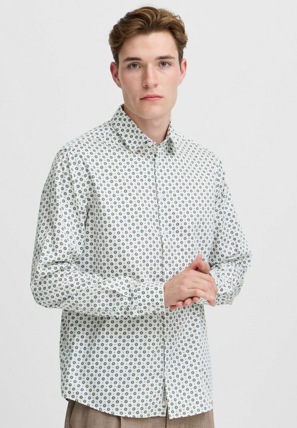 CFANTON LS FLORAL AOP - Shirt - ecru