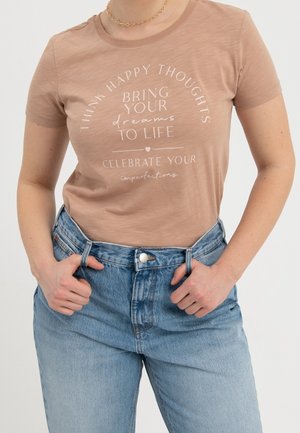 Camiseta estampada - brown