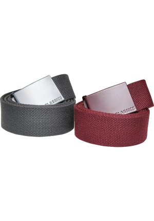 2 PACK - Bælter - bordeaux charcoal