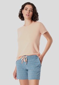 Schiesser Pyjamasbyxor - blau pfirsich