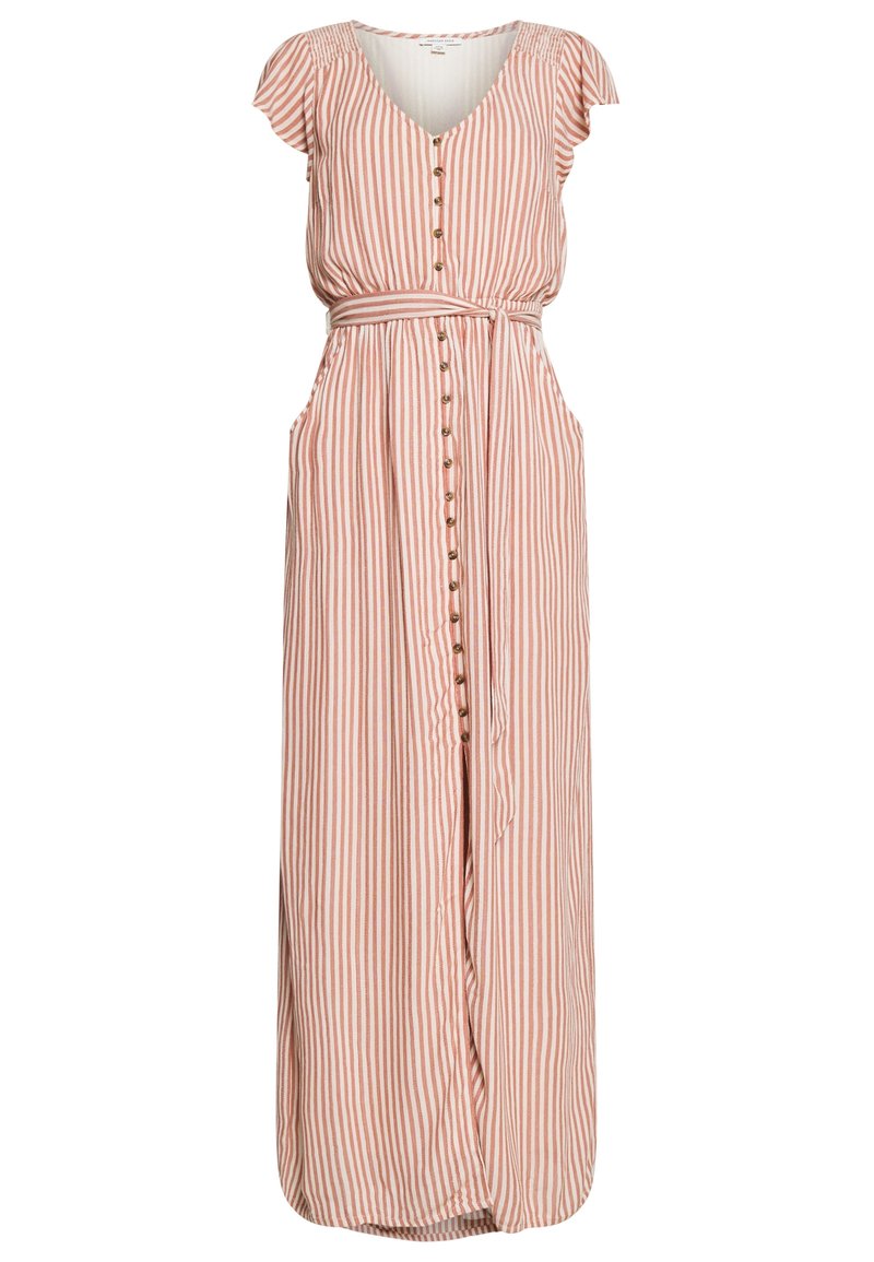 american eagle pink maxi dress AE Babydoll Tiered Maxi Dress