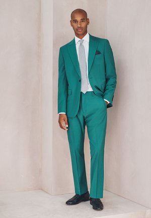 Next, TAILORED FIT MOTION FLEX - Nohavice - teal blue