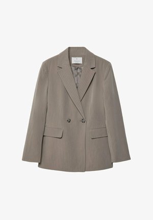 Stradivarius DOUBLE-BREASTED - Bleiseri - mottled light brown