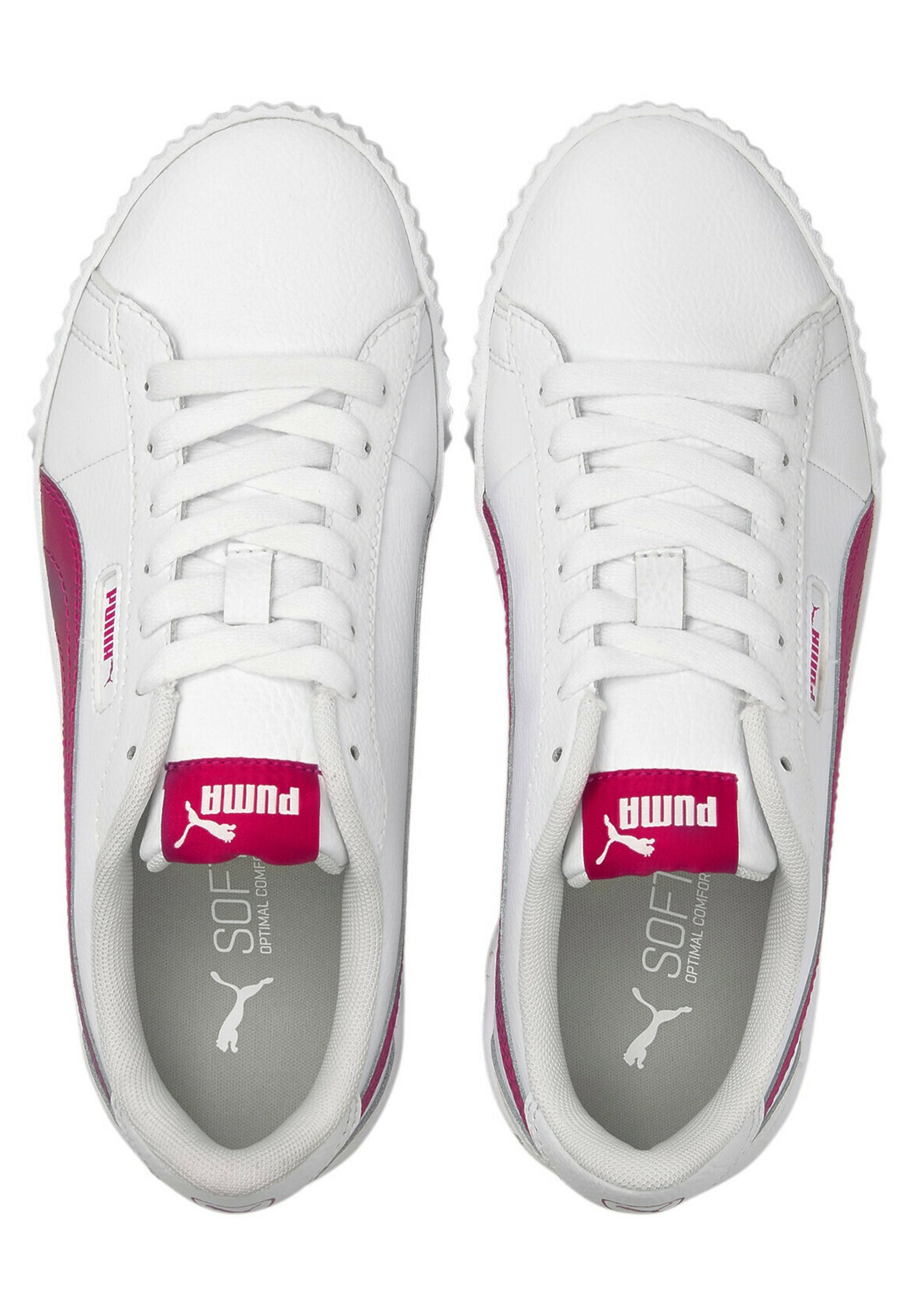 Puma CARINA CREW - Training shoe - puma white virtual pink/transparent -  Zalando.de