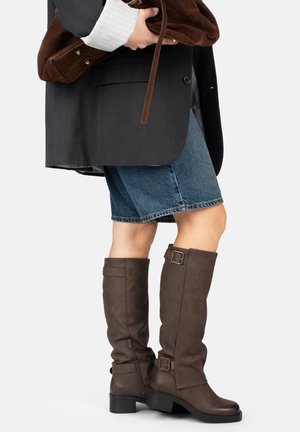 JANE - Cowboy-/Bikerlaarzen - dark brown