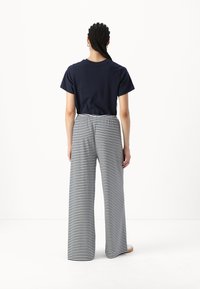 Gina Tricot SOFT TROUSERS - Donji dijelovi trenirke - navy/white