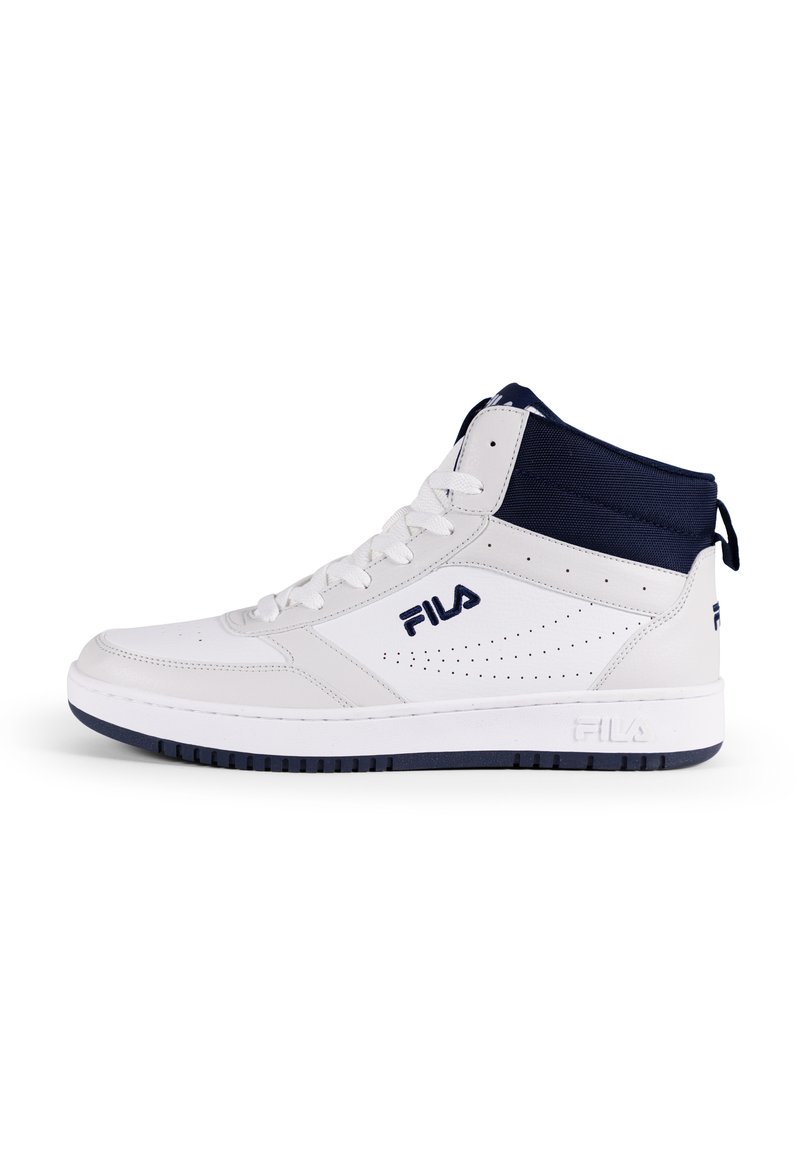 Fila - REGA MID - Korkeavartiset tennarit - white fila navy, Suurenna