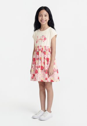 Guess JUNIOR MIXED FABRIC DRESS - Rochie de zi - pink