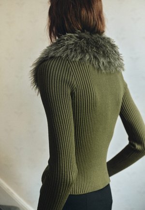 Mango Kardigán - khaki