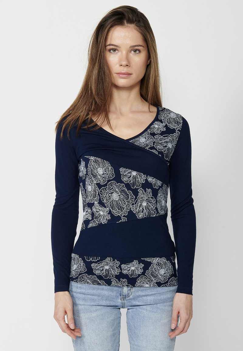 Koroshi Langarmshirt - navy