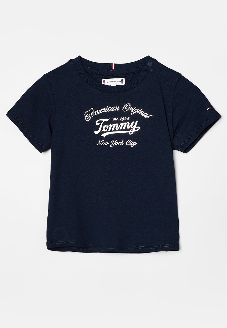 Tommy Hilfiger T-shirt print donkerblauw