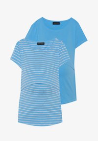 Não selecionado, azure blue & mottled light grey