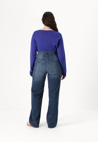 ONLY Carmakoma CARWILLY - Wide Leg - special blue grey denim