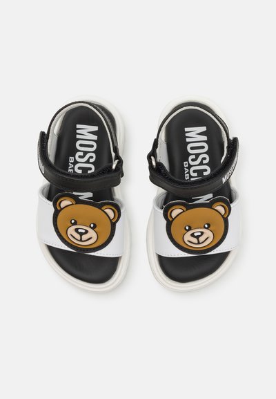 MOSCHINO UNISEX - Sandalias - white/black