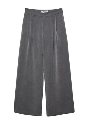 Stradivarius WIDE LEG SMART WITH DARTS - Housut - grey