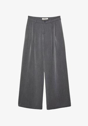 Stradivarius WIDE LEG SMART WITH DARTS - Housut - grey
