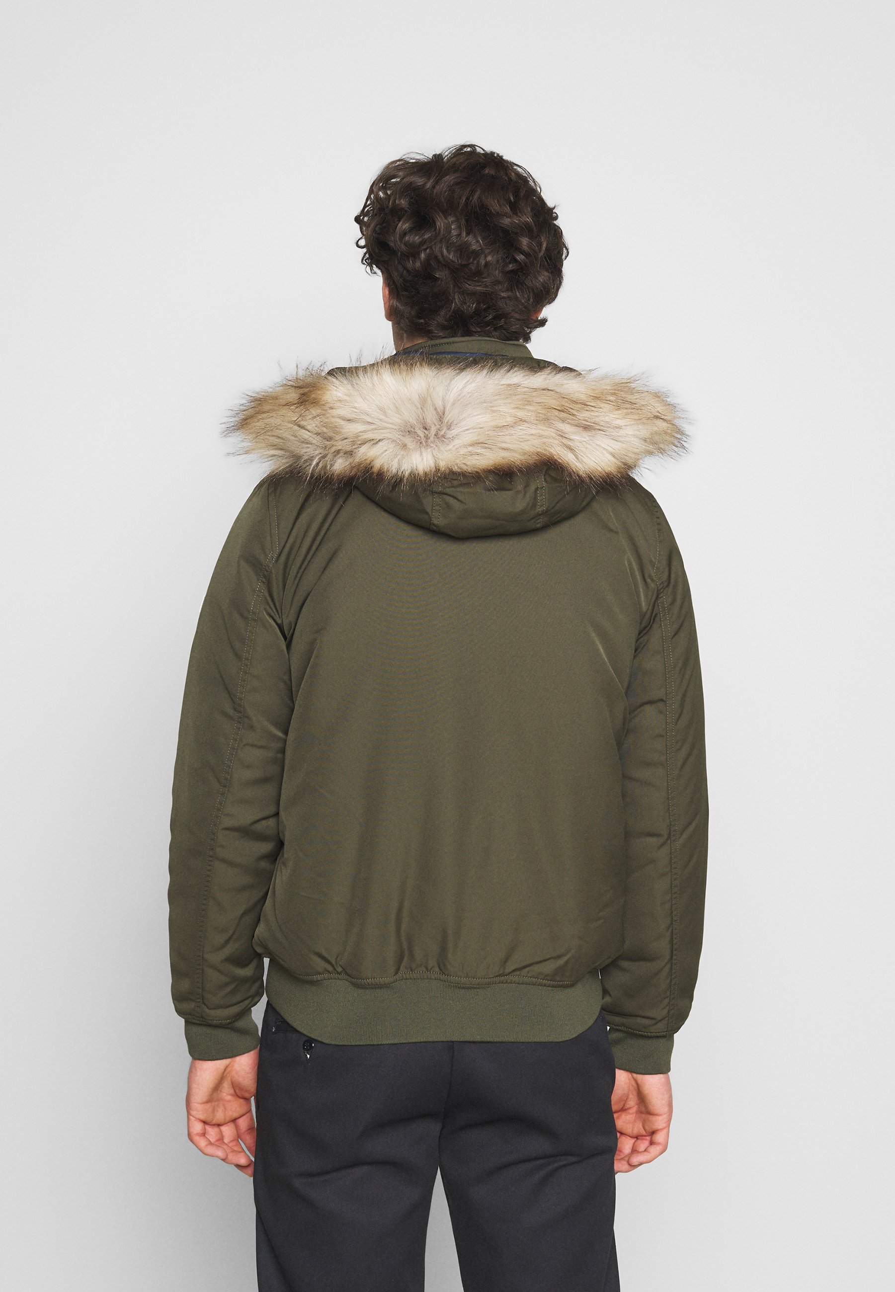 tommy jeans tech padded bomber parka jacket