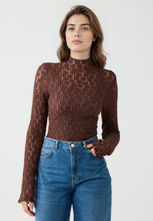 Bluse - bitter brown