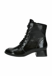 Caprice Botines con cordones - black naplak