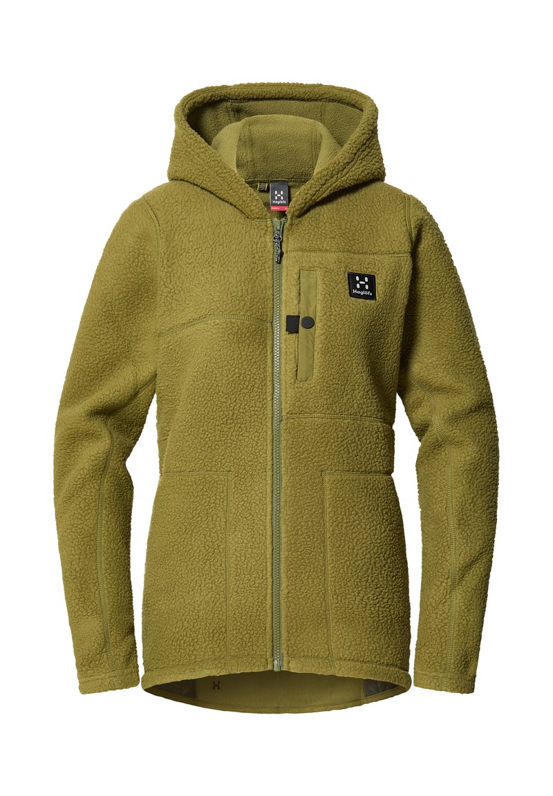 Haglöfs Fleecejas donkergroen gemêleerd