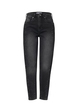Street One, HIGH WAIST, LOOSE-FIT BARREL-LEG JEANS - Jeans fuselé - grey washed