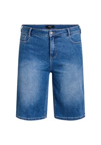 HOCH TAILLIERTE AUS - Šortky - light blue denim