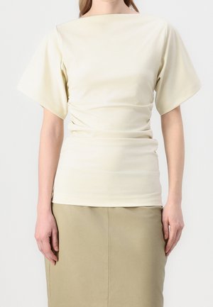 Print T-shirt - beige