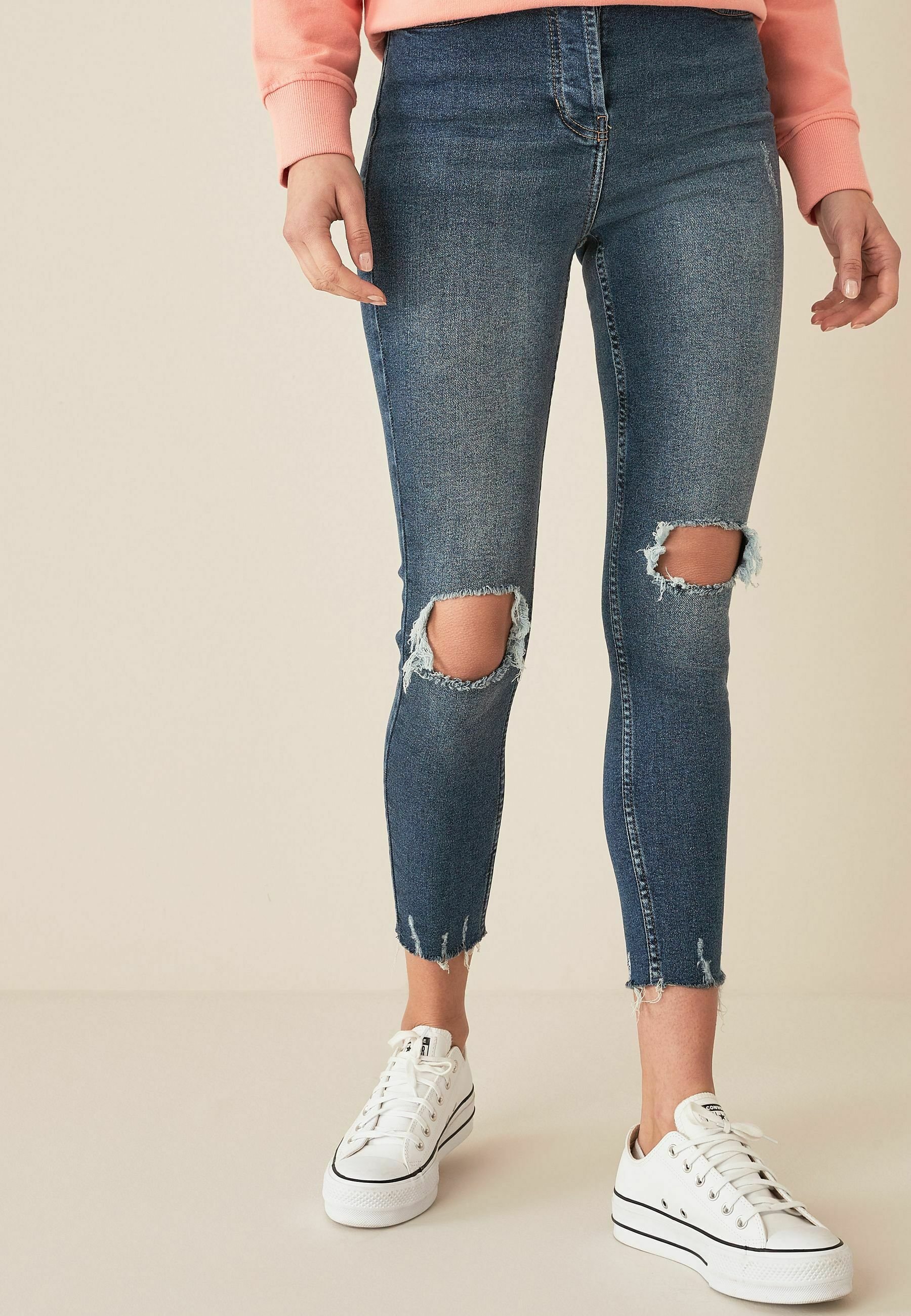 Dark Blue Busted Knee 