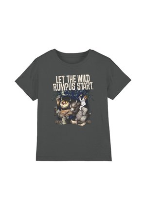Cotton Soul, WHERE THE WILD THINGS ARE/WILD RUMPUS UNISEX - Print T-shirt - anthracite