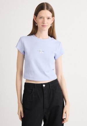 MONOGRAM BABY TEE - Lihtne T-särk - casual blue