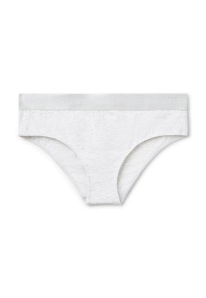 Mutanda bianca in cotone con elastico in vita decorato con il testo sottile "United Colors of Benetton".