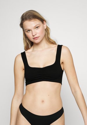 PINCH FRONT BRA - Corpete - black