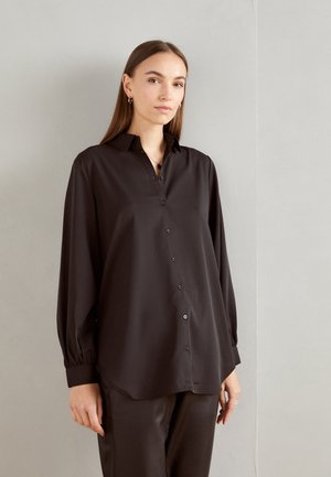 SHIRT - Bluza s gumbima - black