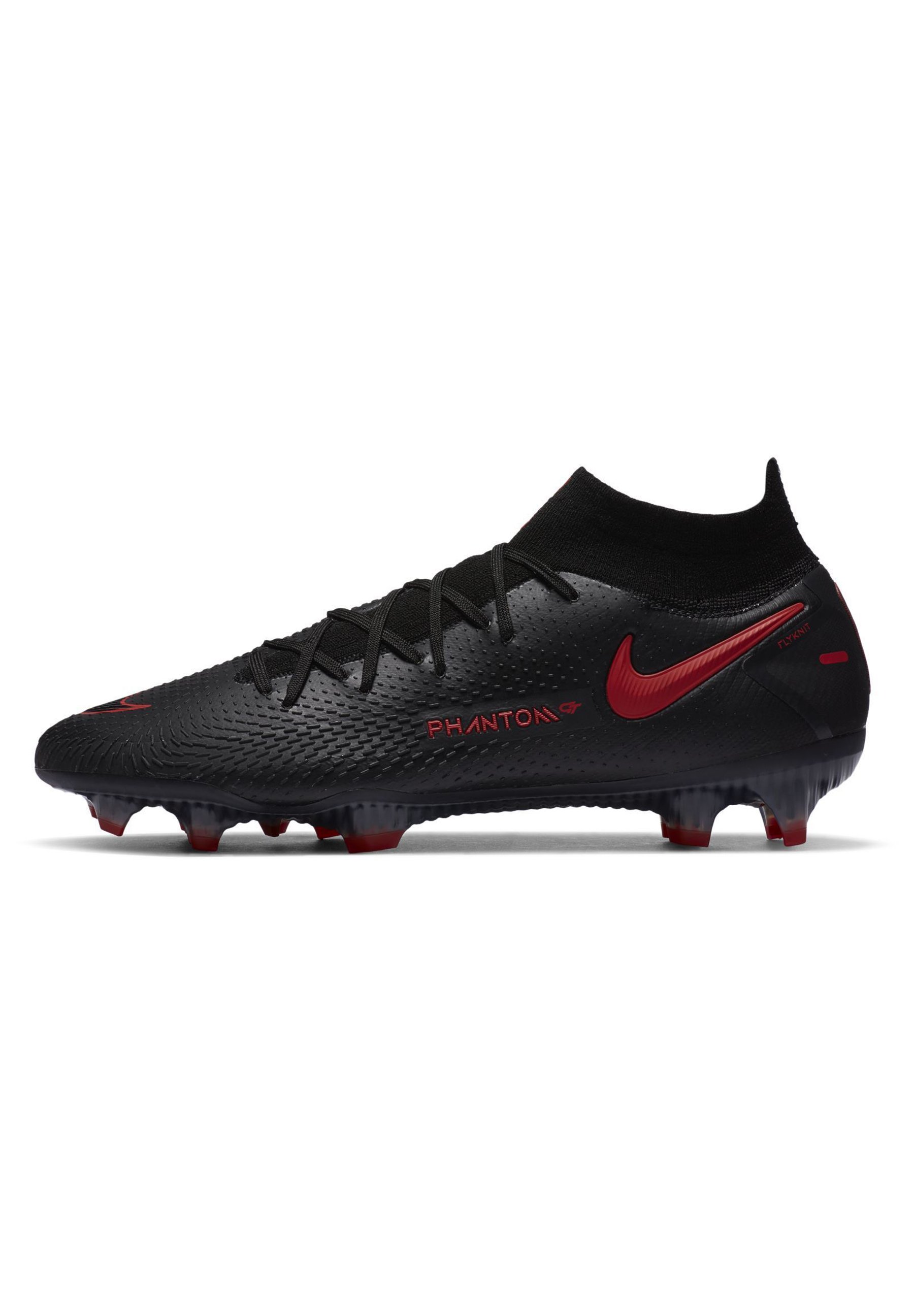 Nike Performance PHANTOM GT ELITE DY - Voetbalschoenen met kunststof noppen  - black/dark smoke grey/chile red/zwart - Zalando.be