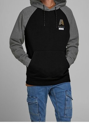 Felpa con cappuccio - black