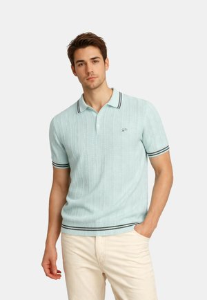INDICODE JEANS, INDICODE JEANS POLOSHIRT INLUNN KURZARMSHIRT MIT POLOKRAGEN - Polokošeľa - hellblau