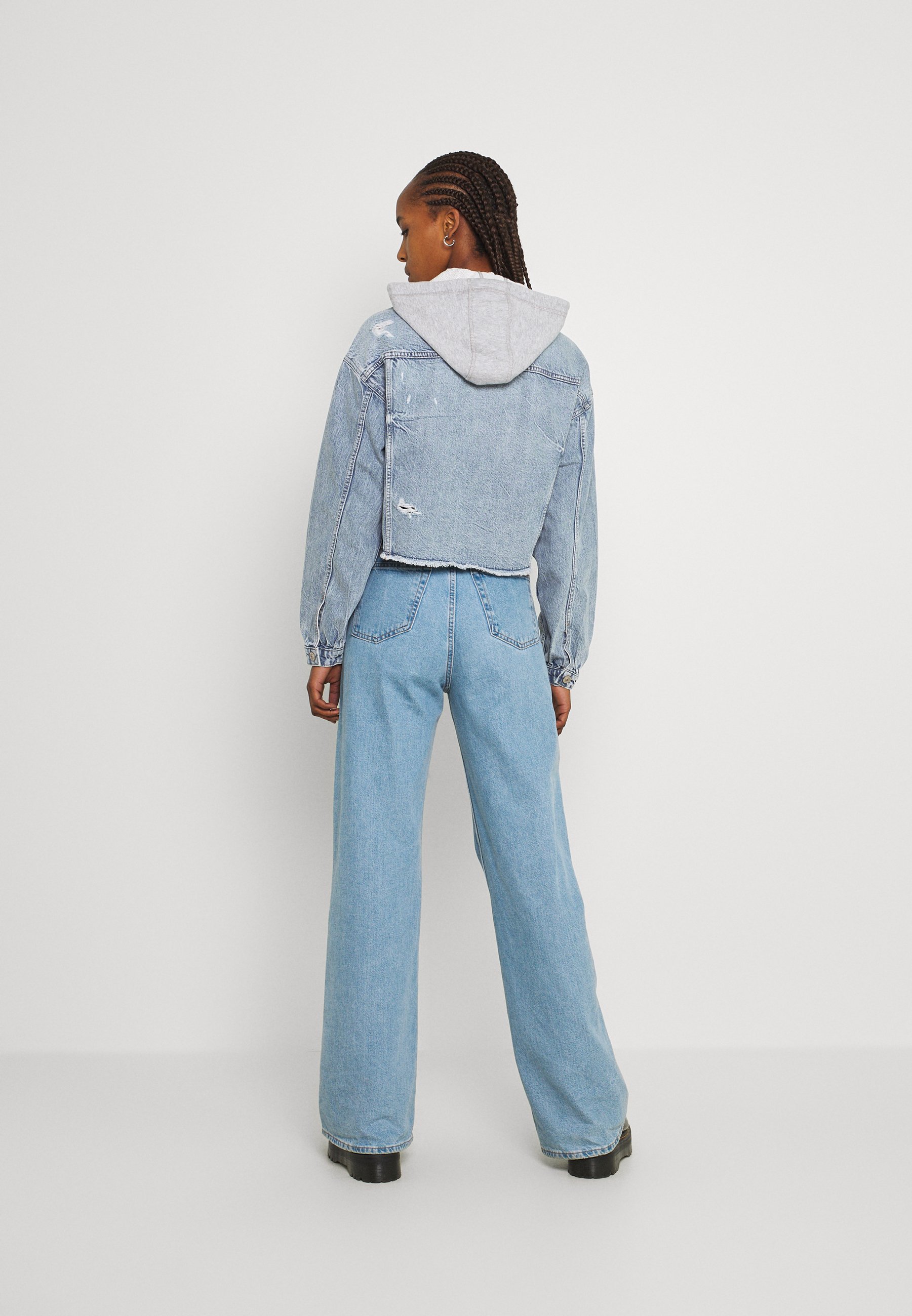 Women HOODIE TRUCKER JACKET - Denim jacket Women HOODIE TRUCKER JACKET - Denim jacket