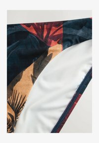 Wybrany, navy rust red palm print
