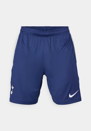 Nike træningsshorts i mørkeblå, med elastisk talje, hvide detaljer på siderne og en klublogo på venstre ben.