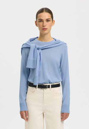 Selected, SLFTHEA O-NECK - Vesta - blue